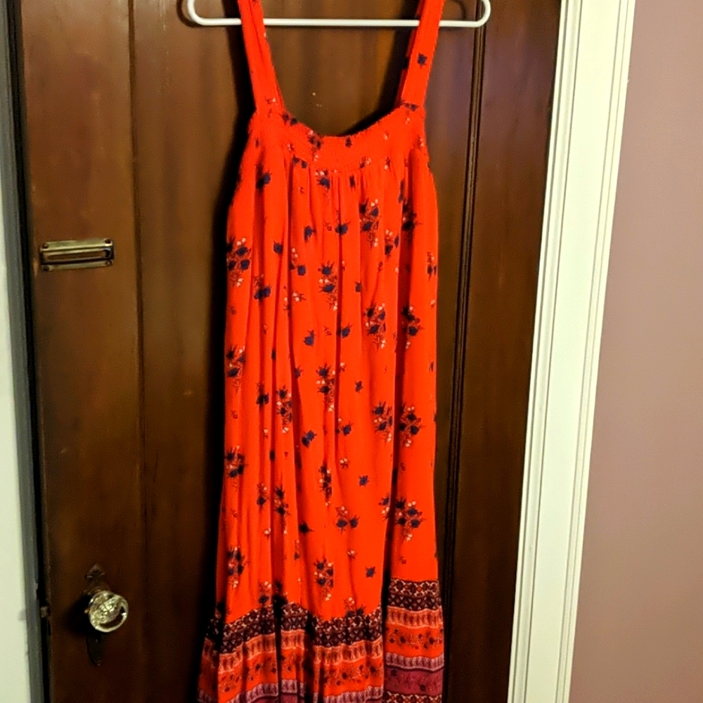 Orange, paisley sundress